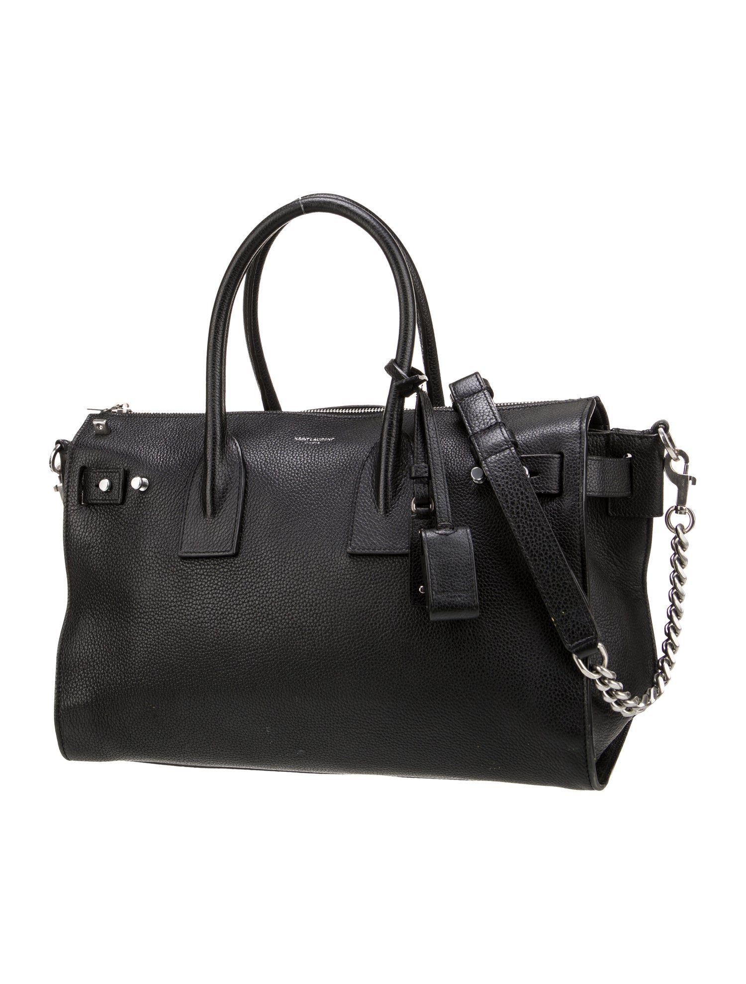 Saint Laurent Leather Sac De Jour Small